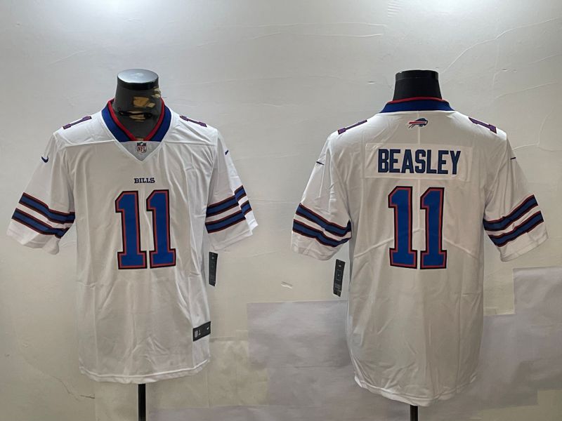 Men Buffalo Bills #11 Beasley White Second generation 2024 Nike Limited NFL Jersey style 1->buffalo bills->NFL Jersey